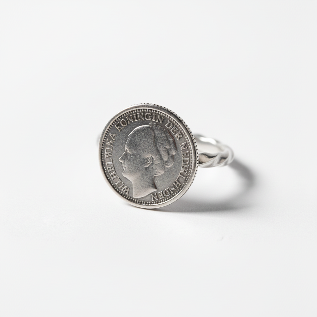 Wilhelmina ring meer naar voren gedraaid